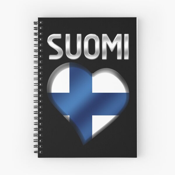 Item preview, Suomi - Finnish Flag Heart & Text - Metallic designed and sold by Graphix.