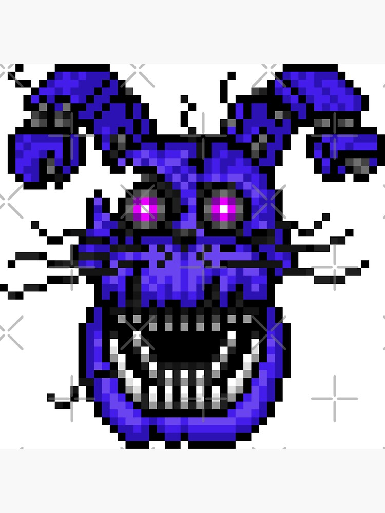 Five Nights at Freddys 4 - Nightmare Fredbear - Pixel art Sticker for Sale  by GEEKsomniac