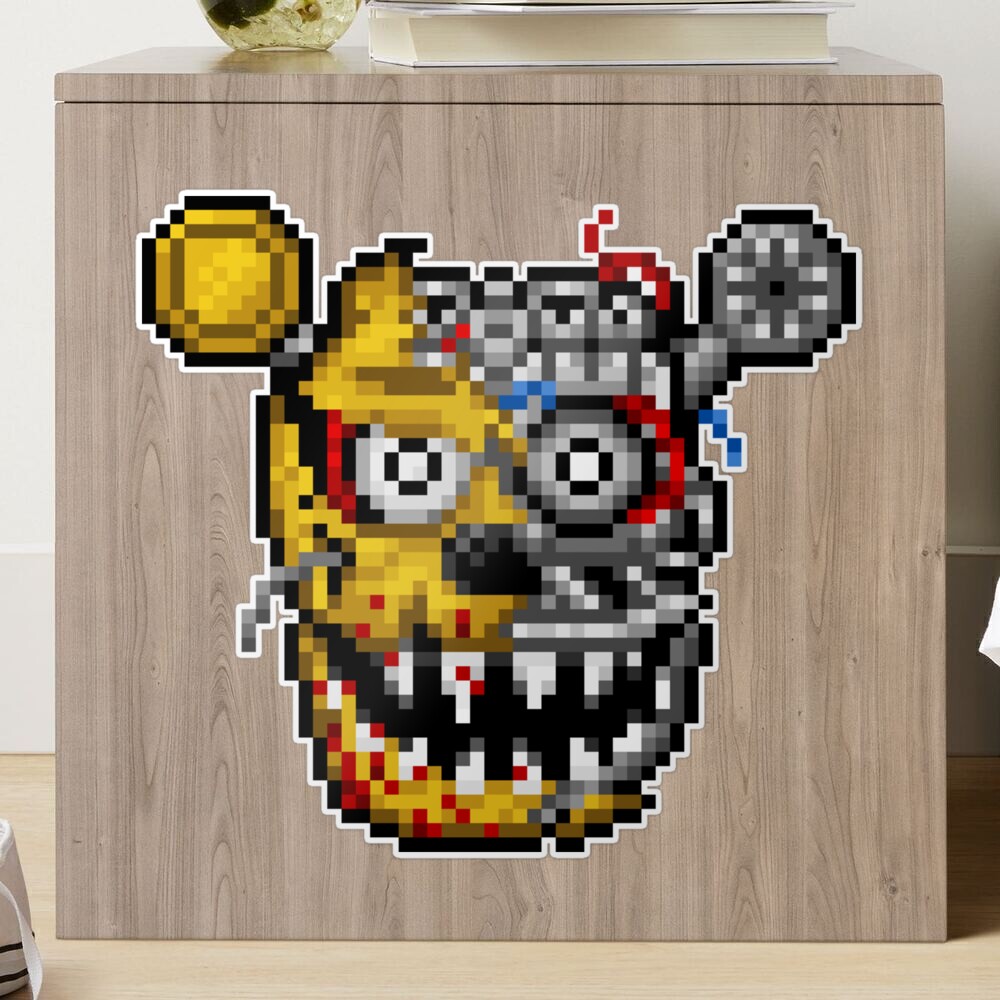 Here's Fnaf 3 in Pixel Art : r/fivenightsatfreddys