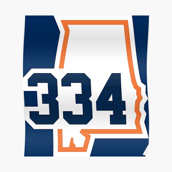 alabama-334-area-code-in-orange-blue-poster-by-sleepylab-redbubble