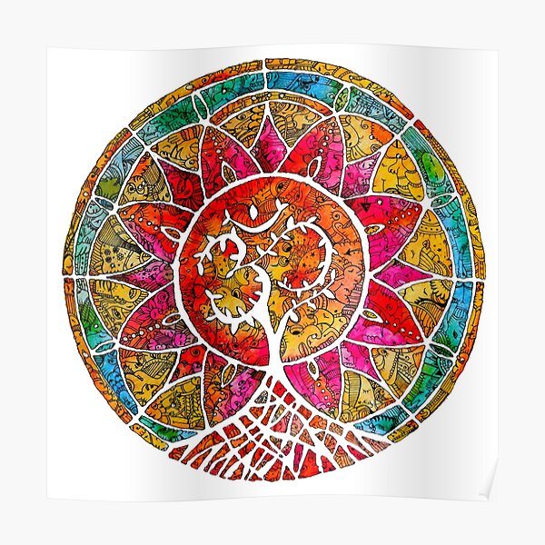 Tree of Life Mandala Poster