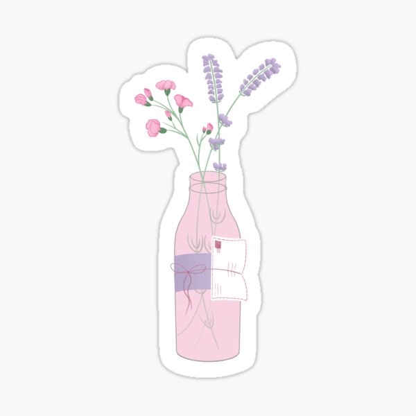 Sweet Pea and Lavender Sticker