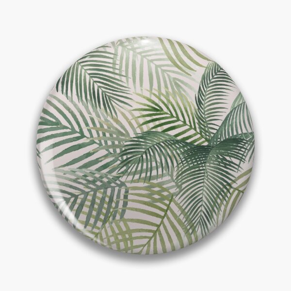 Item preview, Plants pattern / Palm tree leaves: light green designed and sold by oceanys.