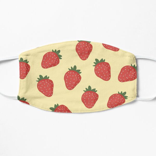 Download Yellow Strawberry Face Mask Mask By Hopehuffman Redbubble PSD Mockup Templates