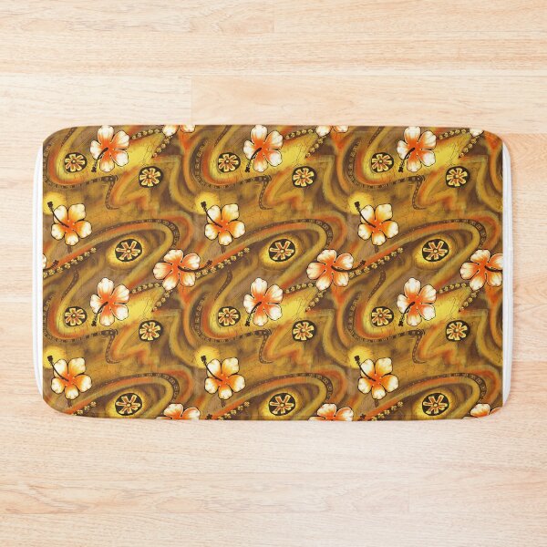 Item preview, Orange Hawaiian Shirt Pattern designed and sold by taklayyankovic.
