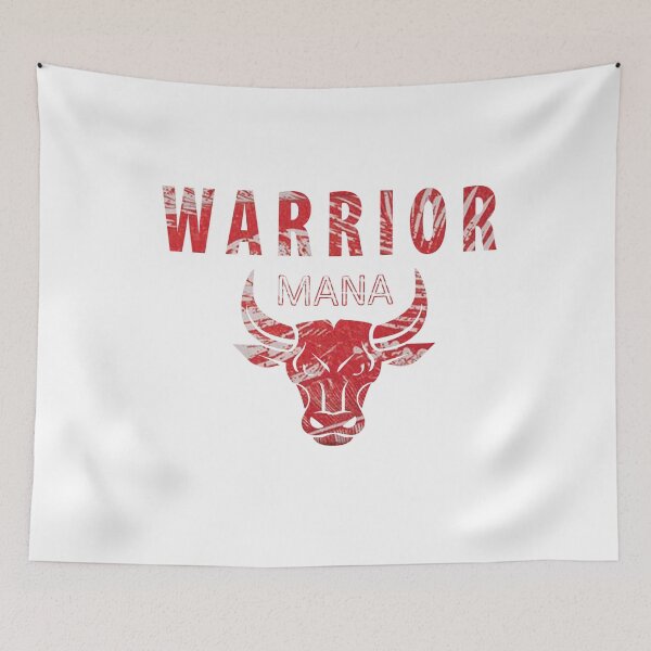 Item preview, Warrior mana  -- red and white -- t-shirt designed and sold by Draw Design.
