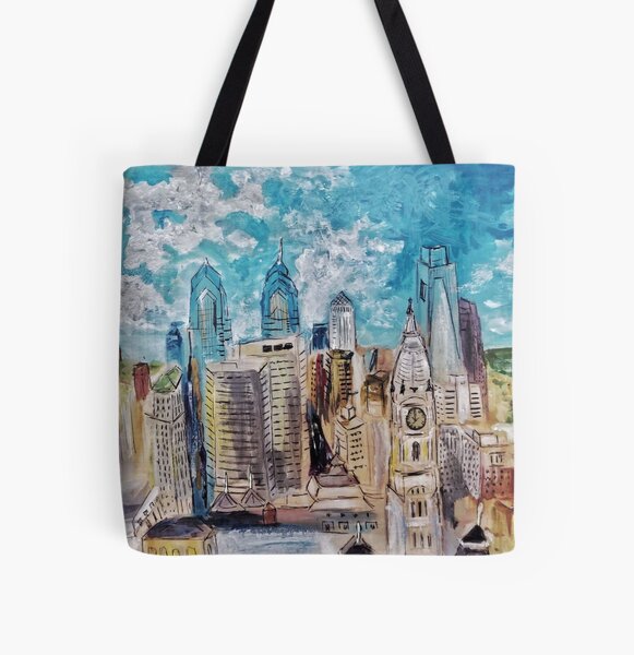 skyline canvas grocery bolsa