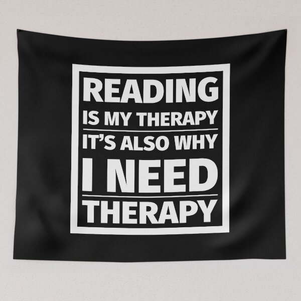 Item preview, READING IS MY THERAPY designed and sold by literarylifeco.