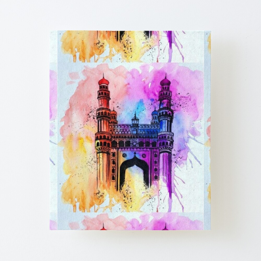 Free Charminar Icon - Download in Colored Outline Style