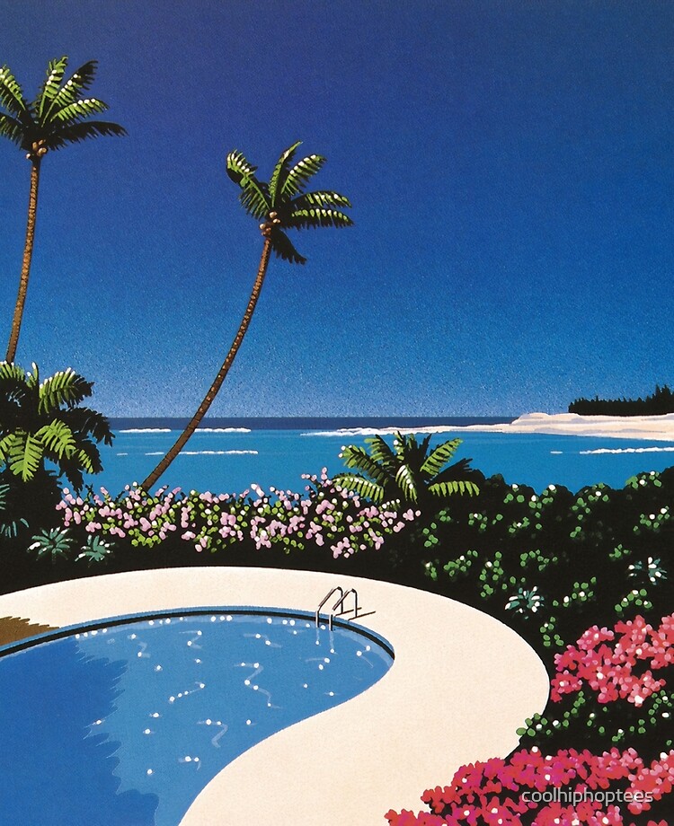 Hiroshi Nagai Art Print Poster Vaporwave Aesthetic Wallpaper T