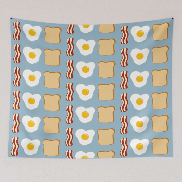Item preview, I Love Breakfast (blue background) designed and sold by elrathia.