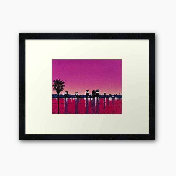 Hiroshi Nagai Art Print affiche Vaporwave esthétique papier peint T-Shirt Impression encadrée