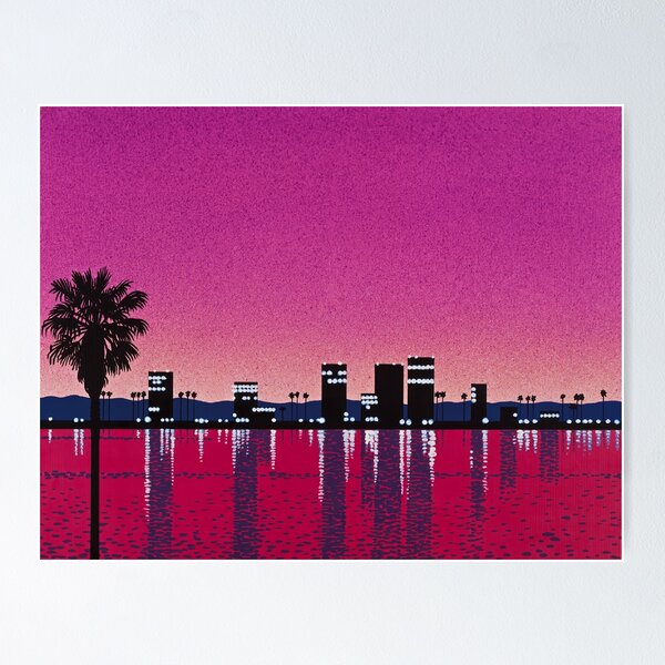 Item preview, Hiroshi Nagai Art Print Poster Vaporwave Aesthetic Wallpaper T-Shirt designed and sold by coolhiphoptees.