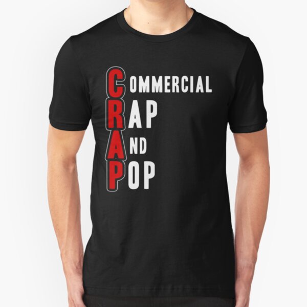 CRAP - White Slim Fit T-Shirt