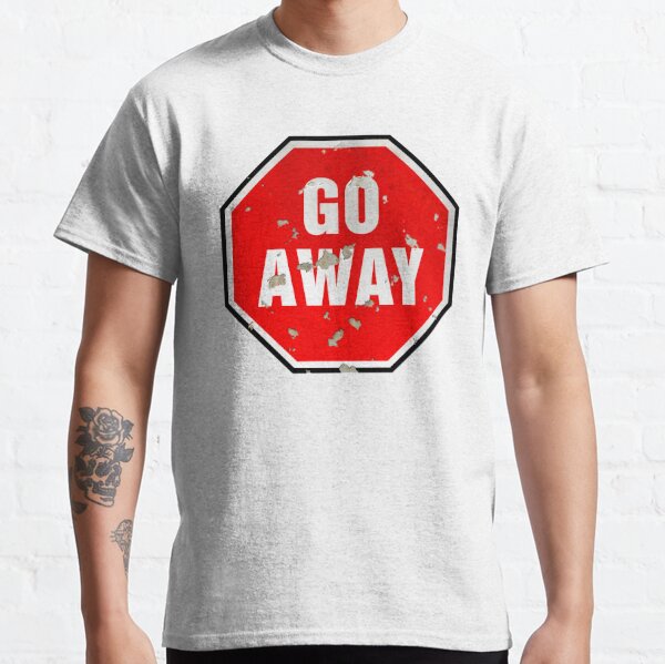 Grunge 'Go Away' sign Sticker for Sale by houk