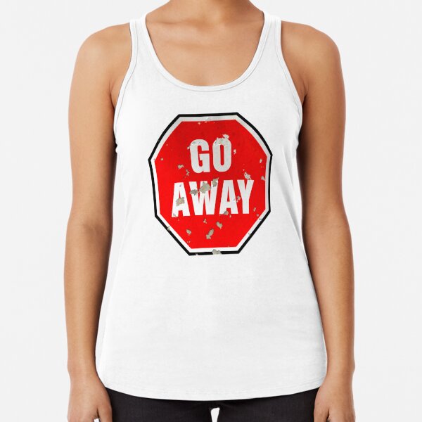 Grunge 'Go Away' sign Sticker for Sale by houk