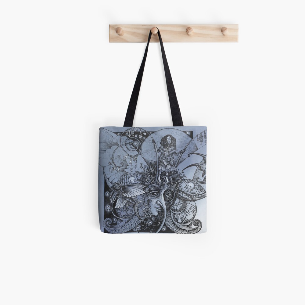 Blue Butterfly Tote Bag