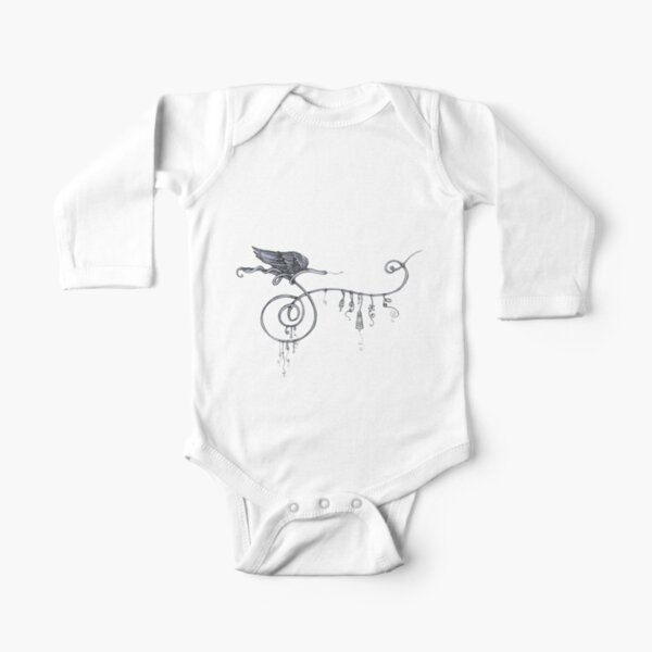 Blue Butterfly Long Sleeve Baby One-Piece