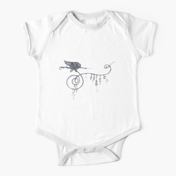 Blue Butterfly Short Sleeve Baby One-Piece