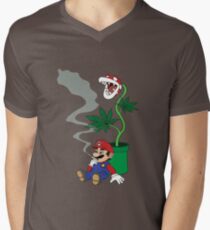 Super Pothead Mario Men's V-Neck T-Shirt