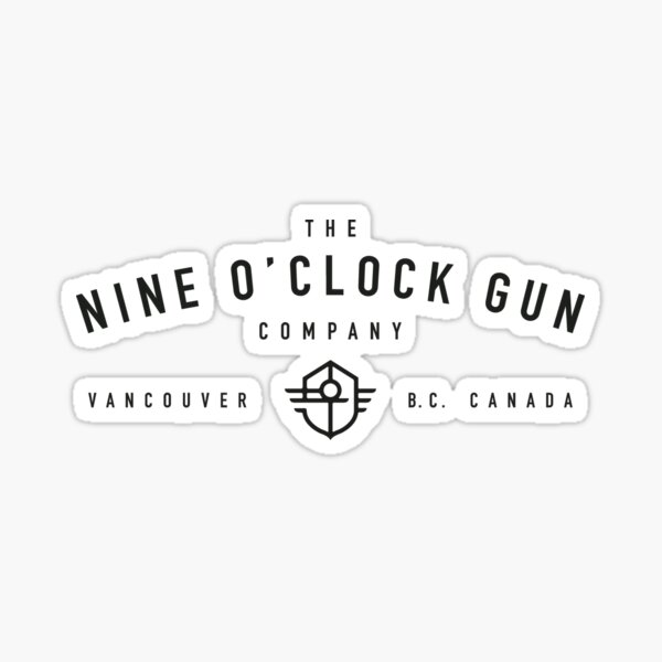 Nine O'clock Gun COVID Mask Sticker