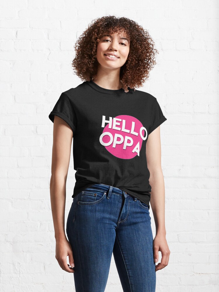 Alternate view of Hello oppa cute graphic Classic T-Shirt
