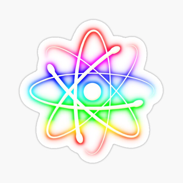 Item preview, Colorful Glowing Atomic Symbol  designed and sold by houk.