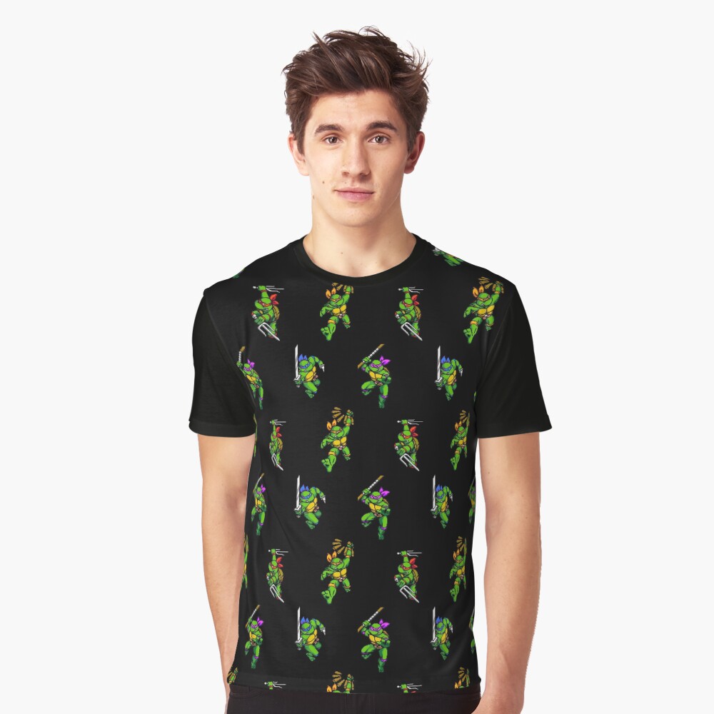 tmnt sprites pattern Graphic T-Shirt