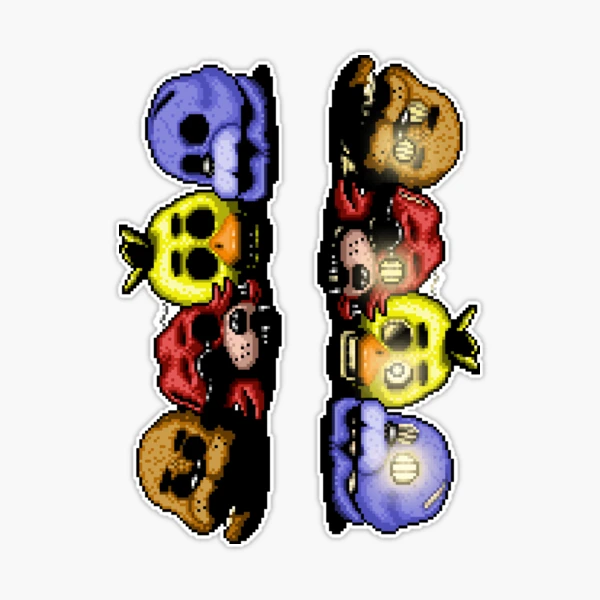 Five Nights at Freddy's - Pixel art - Multiple Characters Throw Blanket  for Sale by GEEKsomniac