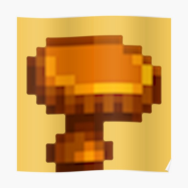 "Stardew Valley Pixel Chanterelle Mushroom" Poster for Sale by edevyor