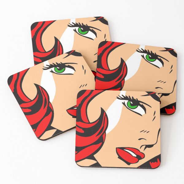 Item preview, Comic Girl Red Head Pop-Art designed and sold by Nance929.
