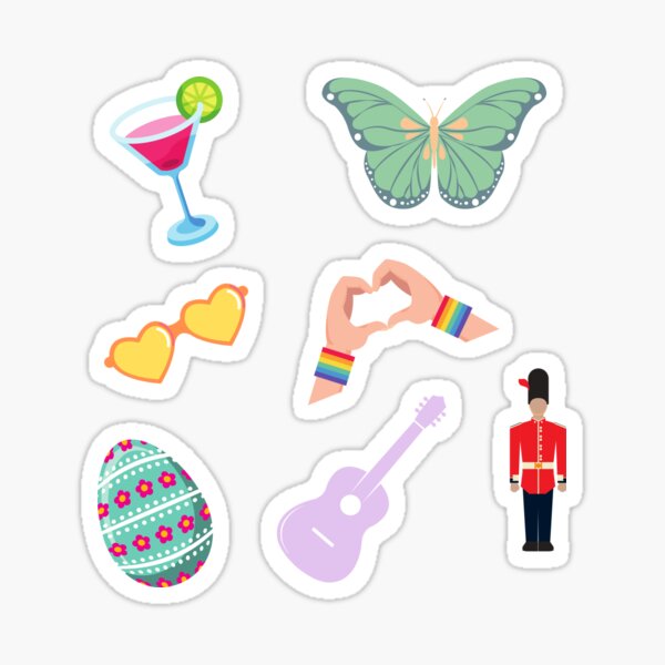 Taylor Swift “folklore” sticker pack Sticker for Sale by Valaney Dilley
