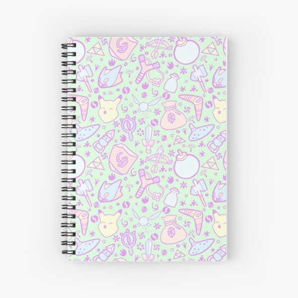 Zelda Doodlez (Green Pastel ver.) Spiral Notebook