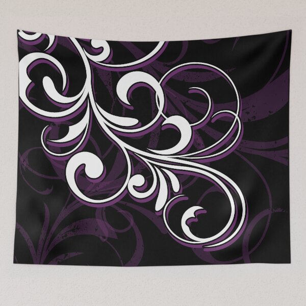 Item preview, Purple and White Swirls designed and sold by ZZDeZignZ.