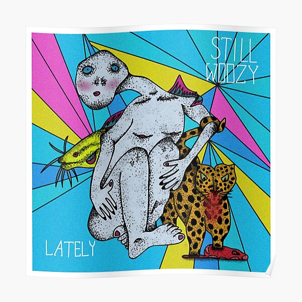 Doodle de la portada del álbum Still Woozy Póster