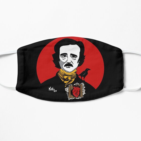 Edgar Allan Poe Mascarilla plana