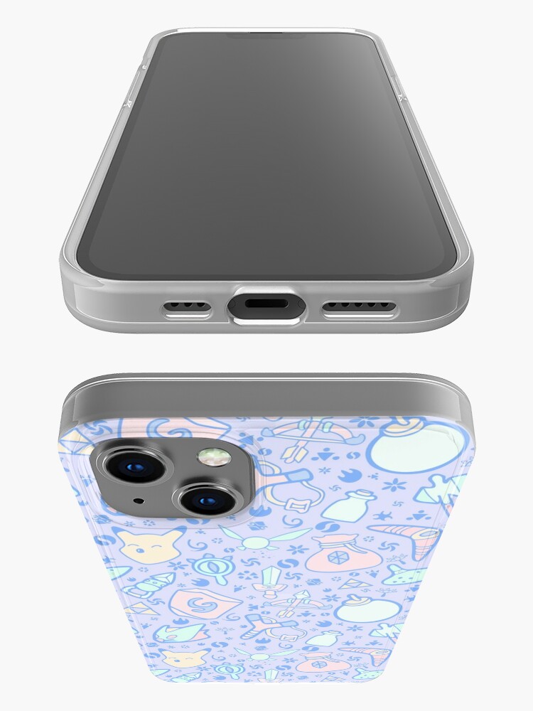 Alternate view of Zelda Doodlez (Blue Pastel ver.) iPhone Case