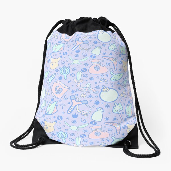 Zelda Doodlez (Blue Pastel ver.) Drawstring Bag