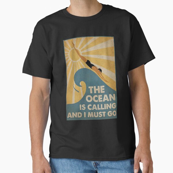 Item preview, Swimming The Ocean Is Calling And I Must Go Poster designed and sold by KEVINMCCARTY.