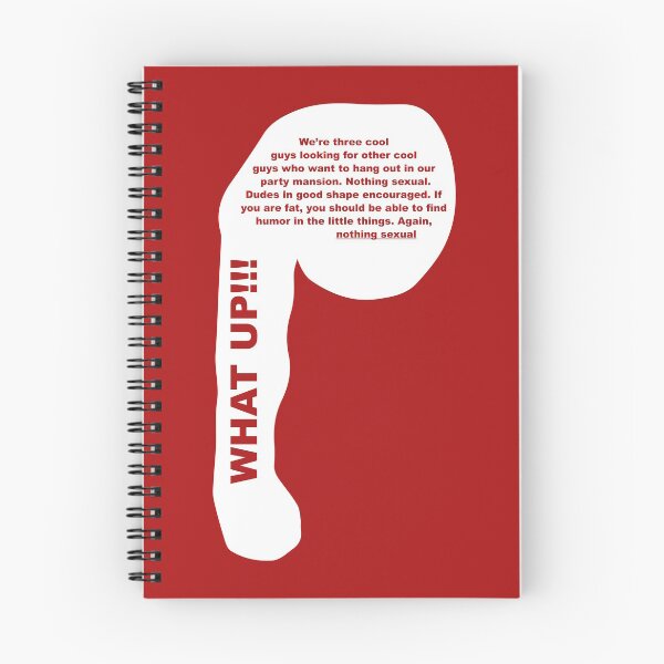 Item preview, three cool guys looking for other guys who want to hang out in our party mansion. Nothing Sexual. designed and sold by Shayli Kipnis.