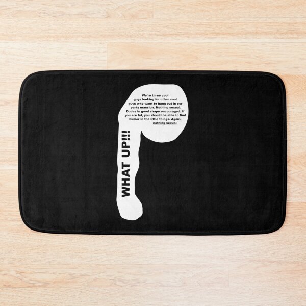 Item preview, three cool guys looking for other guys who want to hang out in our party mansion. Nothing Sexual. designed and sold by Shayli Kipnis.