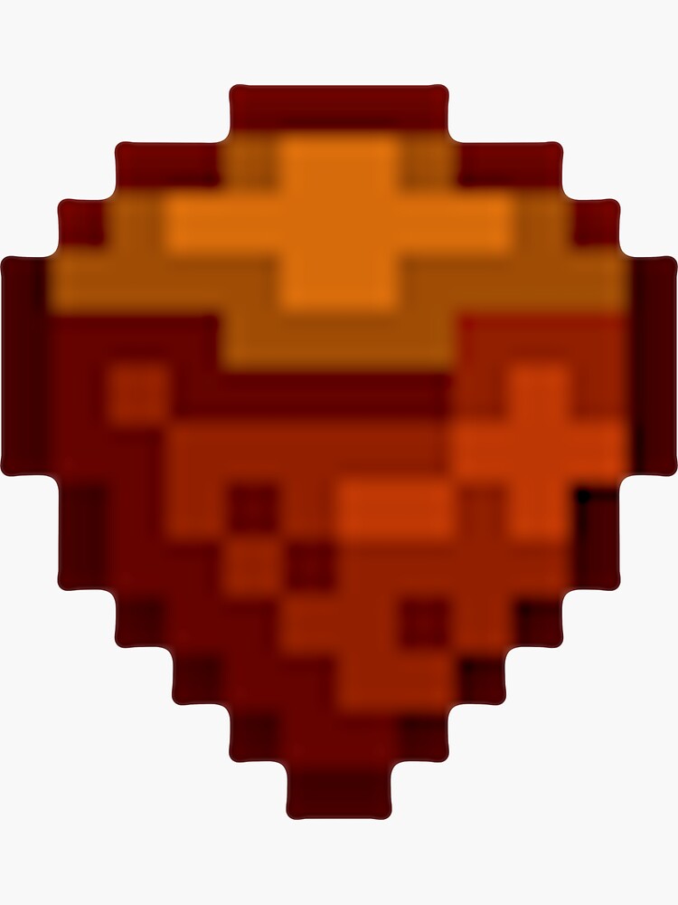 "Stardew Valley Pixel Hazelnut " Sticker by edevyor Redbubble