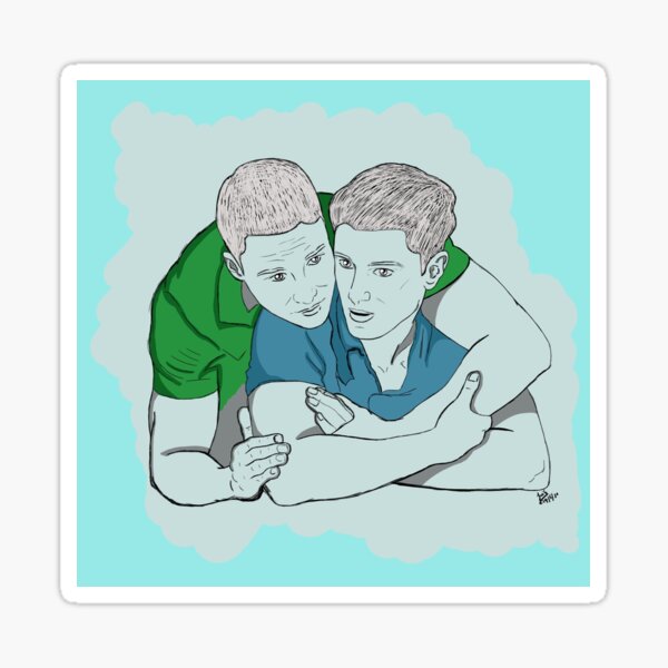 Tarlos - TK and Carlos - Relationship - Ronen Rubinstein & Rafael Silva Sticker