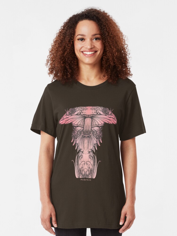 Alternate view of Amanita muscaria Slim Fit T-Shirt