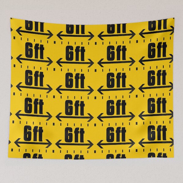 Item preview, Warning Shirt | Just 6 Feet | Available in Mask designed and sold by thelasttype.