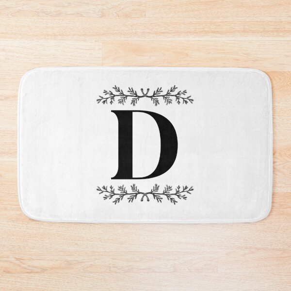 Item preview, Bold D initial between Pine Branches designed and sold by Kari Nichols.