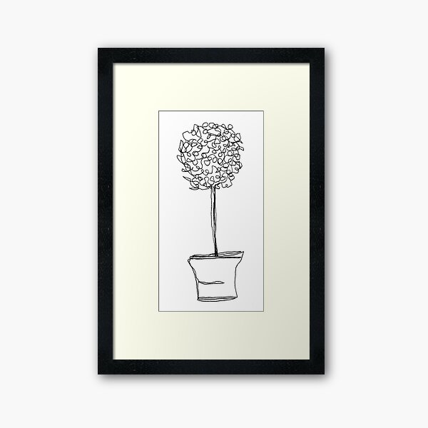 topiary Framed Art Print