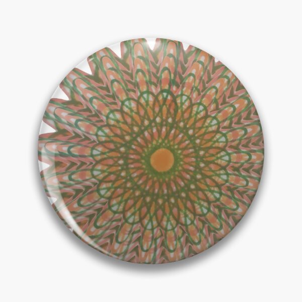 Item preview, Spirograph Pink Green Orange Loop Pattern Transformed designed and sold by TravellingAlle.