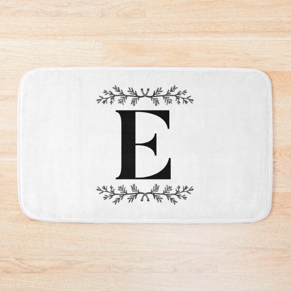 Item preview, Bold E initial between Pine Branches designed and sold by Kari Nichols.
