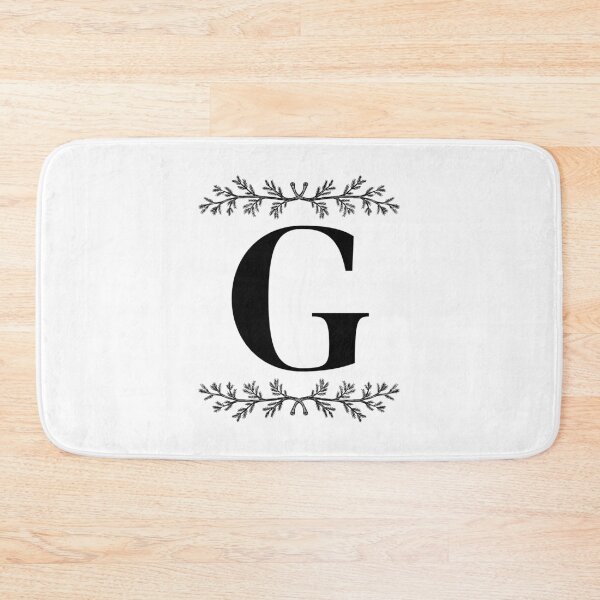 Item preview, Bold G initial between Pine Branches designed and sold by Kari Nichols.